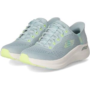 Skechers Women's Arch Fit 2.0 Easy Chic Sneaker, Blue Mesh/Lime Trim, 7 UK Skechers Women's Arch Fit 2.0 Easy Chic Sneaker, Blue Mesh/Lime Trim, 7 UK