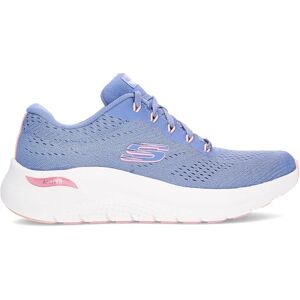 Skechers Women's Arch Fit 2.0 Big League Sneaker, Blue Mesh/Pink Trim, 5.5 UK Skechers Women's Arch Fit 2.0 Big League Sneaker, Blue Mesh/Pink Trim, 5.5 UK
