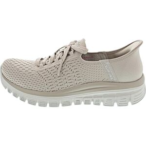 Skechers Women's Graceful First Blush Sneaker, Taupe Knit, 4 UK Skechers Women's Graceful First Blush Sneaker, Taupe Knit, 4 UK