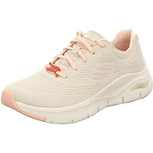 Skechers Women's Arch Fit Big Appeal Sneaker,Natural Knit Mesh / Coral Trim,3 UK Skechers Women's Arch Fit Big Appeal Sneaker,Natural Knit Mesh / Coral Trim,3 UK