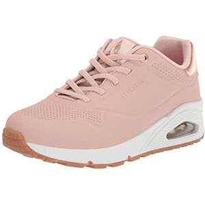 Skechers Women's Uno Shimmer Away Sneaker, Blsh, 2.5 UK Blush Skechers Women's Uno Shimmer Away Sneaker, Blsh, 2.5 UK Blush