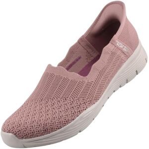 Skechers Women's Seager Believe It Slip-On Sneakers, Mauve Knit, 3 UK Skechers Women's Seager Believe It Slip-On Sneakers, Mauve Knit, 3 UK