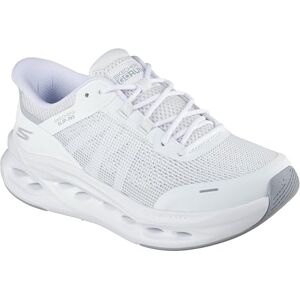 Skechers Women's Max Cushioning Glide-Step Aberdeen Sneaker, White Synthetic/Gray Trim, 3.5 UK Skechers Women's Max Cushioning Glide-Step Aberdeen Sneaker, White Synthetic/Gray Trim, 3.5 UK