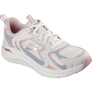 Skechers Women's Arch Fit 2.0 Vintage Luxe Sneaker, Pink Leather/Mesh/Gray Trim, 6.5 UK Skechers Women's Arch Fit 2.0 Vintage Luxe Sneaker, Pink Leather/Mesh/Gray Trim, 6.5 UK