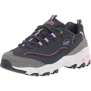 Skechers Women's, D'Lites Bold Views Sneaker, Navy/Multi, 3.5 UK Wide Skechers Women's, D'Lites Bold Views Sneaker, Navy/Multi, 3.5 UK Wide