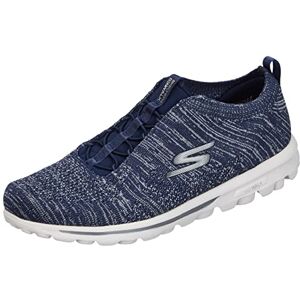 Skechers Women's Go Walk Travel-Radiant Moon Sneaker, Navy/Blue, 8 Skechers Women's Go Walk Travel-Radiant Moon Sneaker, Navy/Blue, 8