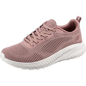 Skechers Women's Bobs Squad Chaos Face Off Sneaker, Blush Engineered Knit, 3 UK Skechers Women's Bobs Squad Chaos Face Off Sneaker, Blush Engineered Knit, 3 UK