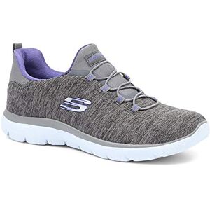 Skechers SUMMITS-QUICK GETAWAY, Women's SUMMITS-QUICK GETAWAY Trainers, Grey (Charcoal Mesh/Purple Trim Ccpr), 4.5 UK (37.5 EU) Skechers SUMMITS-QUICK GETAWAY, Women's SUMMITS-QUICK GETAWAY Trainers, Grey (Charcoal Mesh/Purple Trim Ccpr), 4.5 UK (37.5 EU)