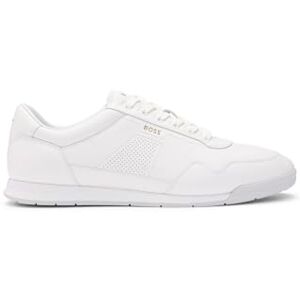 Boss Mens Titanium SL ltpf Nappa-Leather Trainers with Perforated Details Size 6 Boss Mens Titanium SL ltpf Nappa-Leather Trainers with Perforated Details Size 6
