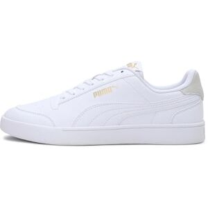 Puma Shuffle Unisex Sneakers, White White Team Gold, 6 UK Puma Shuffle Unisex Sneakers, White White Team Gold, 6 UK