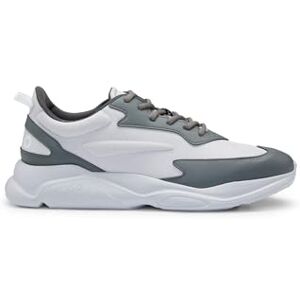 Hugo Boss Mens Leon Runn Running-Inspired Trainers with Contrast Details Size 9 Hugo Boss Mens Leon Runn Running-Inspired Trainers with Contrast Details Size 9