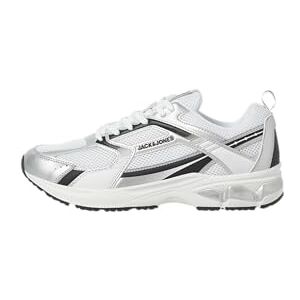 JACK & JONES Men's Jfwtokyo Mesh Sneaker, Bright White Detail Black, 10 UK JACK & JONES Men's Jfwtokyo Mesh Sneaker, Bright White Detail Black, 10 UK
