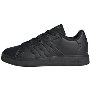 adidas Grand Court Lifestyle Tennis Lace-Up Shoes, Carbon Black/Carbon Black/Grey SIX, 2 UK adidas Grand Court Lifestyle Tennis Lace-Up Shoes, Carbon Black/Carbon Black/Grey SIX, 2 UK