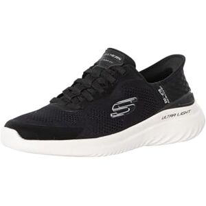Skechers Men's Bounder 2.0 EMERGED, Black Mesh/White Synthetic, 8.5 UK Skechers Men's Bounder 2.0 EMERGED, Black Mesh/White Synthetic, 8.5 UK