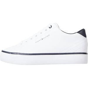Tommy Hilfiger Men’s Low Top Vulcanised Trainers, White (White), 7 Tommy Hilfiger Men’s Low Top Vulcanised Trainers, White (White), 7