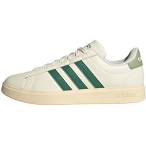 adidas Men's Grand Court 2.0 Shoes, Off White/Collegiate Green/Tent Green, 12 UK adidas Men's Grand Court 2.0 Shoes, Off White/Collegiate Green/Tent Green, 12 UK