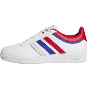 adidas Unisex Hoops 4.0 Shoes, FTWR White/Better Scarlet/Team Royal Blue, 4 UK adidas Unisex Hoops 4.0 Shoes, FTWR White/Better Scarlet/Team Royal Blue, 4 UK