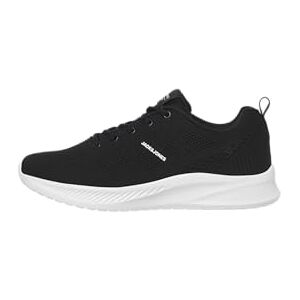 JACK & JONES Mens Croxley Knit Trainers Anthracite 9 JACK & JONES Mens Croxley Knit Trainers Anthracite 9