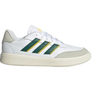 adidas Men's Courtblock Shoes, Cloud White/Green/Utility Yellow, 6 UK adidas Men's Courtblock Shoes, Cloud White/Green/Utility Yellow, 6 UK