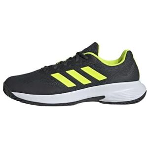 adidas Men's Gamecourt 2.0 Tennis Shoes, Carbon/Lucid Lemon/FTWR White, 6 UK adidas Men's Gamecourt 2.0 Tennis Shoes, Carbon/Lucid Lemon/FTWR White, 6 UK