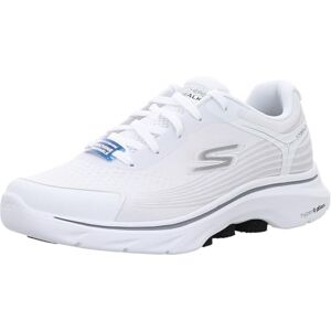 Skechers Men's Go Walk 7 Alen Sneaker, White and Gray Textile/Synthetic, 10.5 UK Skechers Men's Go Walk 7 Alen Sneaker, White and Gray Textile/Synthetic, 10.5 UK