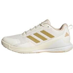 adidas Women's Novaflight 2 Indoor Shoes, Off White/Gold met./Crystal Sand, 11 UK adidas Women's Novaflight 2 Indoor Shoes, Off White/Gold met./Crystal Sand, 11 UK