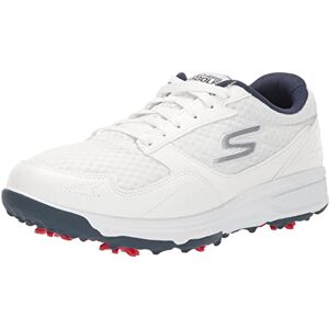 Skechers Men's Torque Sport Fairway Relaxed Fit Spiked Golf Shoe Sneaker, White Navy, 10 Skechers Men's Torque Sport Fairway Relaxed Fit Spiked Golf Shoe Sneaker, White Navy, 10
