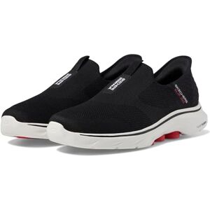 Skechers Men's Go Walk 7 Easy On 2 Sneaker, Black and White Textile/Synthetic, 14 UK Skechers Men's Go Walk 7 Easy On 2 Sneaker, Black and White Textile/Synthetic, 14 UK