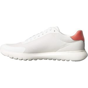 Calvin Klein Men’s EVA Mesh Runner Trainers with Logo, White (Bright White/Burnt Sienna), 12 Calvin Klein Men’s EVA Mesh Runner Trainers with Logo, White (Bright White/Burnt Sienna), 12