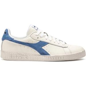 Diadora Unisex Game L Low Waxed Suede Pop Gymnastics Shoe, White Blue Bleached Denim, 3.5 UK Diadora Unisex Game L Low Waxed Suede Pop Gymnastics Shoe, White Blue Bleached Denim, 3.5 UK