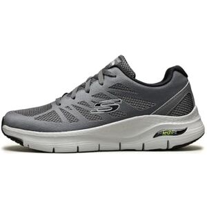 Skechers ARCH FIT CHARGE BACK, Men's Low-Top Trainers, Grey (Charcoal Textile/Synthetic/Black Trim Ccbk), 6.5 UK (40 EU) Skechers ARCH FIT CHARGE BACK, Men's Low-Top Trainers, Grey (Charcoal Textile/Synthetic/Black Trim Ccbk), 6.5 UK (40 EU)