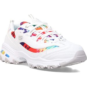 Skechers Womens DLites-Summer Fiesta Sneaker White Multi - Sneaker Skechers Womens DLites-Summer Fiesta Sneaker White Multi - Sneaker