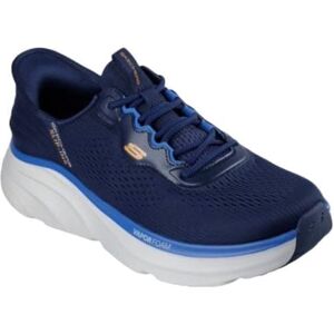 Skechers Men's D'Lux Vapor Sneaker, Navy Mesh/Hotmelt/Orange Trim, 10.5 UK Skechers Men's D'Lux Vapor Sneaker, Navy Mesh/Hotmelt/Orange Trim, 10.5 UK