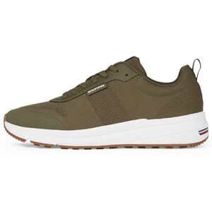 Tommy Hilfiger Men’s Lightweight Modern Knit Runner Trainers, Green (Army Green), 10 Tommy Hilfiger Men’s Lightweight Modern Knit Runner Trainers, Green (Army Green), 10
