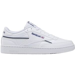 Reebok Men Club C 85 Vegan Sneaker, FTWR White/Hoops Blue F23/Steely Fog F23, 4.5 Reebok Men Club C 85 Vegan Sneaker, FTWR White/Hoops Blue F23/Steely Fog F23, 4.5