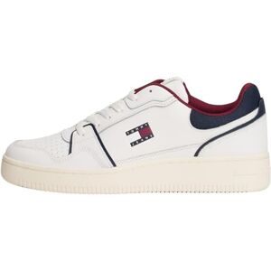 Tommy Jeans Men's TJM Retro Basket Em0Em01610 Low Top, Blue (RWB), 10.5 UK Tommy Jeans Men's TJM Retro Basket Em0Em01610 Low Top, Blue (RWB), 10.5 UK