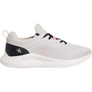 Calvin Klein Men’s EVA Tech Knit Runner Trainers with Logo, Grey (Moonstruck/Creamy White/Orange), 10 Calvin Klein Men’s EVA Tech Knit Runner Trainers with Logo, Grey (Moonstruck/Creamy White/Orange), 10