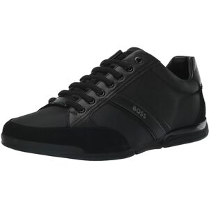 Boss Men's Saturn Profile Low Top Sneaker, Black, 9 UK Boss Men's Saturn Profile Low Top Sneaker, Black, 9 UK
