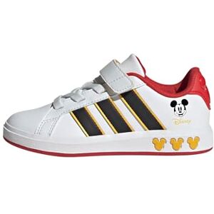 adidas Unisex Kids Disney Mickey Mouse Grand Court Shoes Kids, Cloud White/Core Black/Bold Gold, 13 UK Child adidas Unisex Kids Disney Mickey Mouse Grand Court Shoes Kids, Cloud White/Core Black/Bold Gold, 13 UK Child