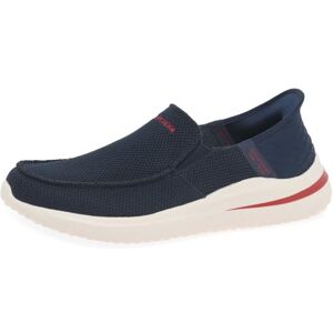 Skechers Men's Delson 3.0 Cabrino Slip-On, Navy Knit, 11 UK Skechers Men's Delson 3.0 Cabrino Slip-On, Navy Knit, 11 UK