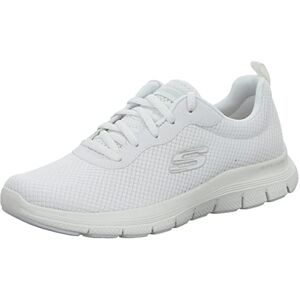 Skechers Women's Flex Appeal 4.0 Brilliant View Sneaker, White Mesh Trim, 5 UK Skechers Women's Flex Appeal 4.0 Brilliant View Sneaker, White Mesh Trim, 5 UK