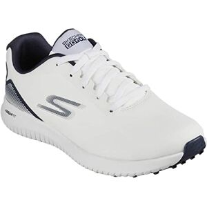 Skechers Men's Max 2 Arch Fit Waterproof Spikeless Golf Shoe Sneaker, White/Navy Blue, 7 UK Wide Skechers Men's Max 2 Arch Fit Waterproof Spikeless Golf Shoe Sneaker, White/Navy Blue, 7 UK Wide