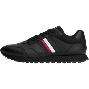 Tommy Hilfiger Men’s New EVA Stripes Low Top Runner Trainers, Black (Black), 6.5 Tommy Hilfiger Men’s New EVA Stripes Low Top Runner Trainers, Black (Black), 6.5