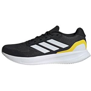 adidas Men's RUNFALCON 5 Running Shoes, Core Black/Cloud White/Yellow, 12 UK adidas Men's RUNFALCON 5 Running Shoes, Core Black/Cloud White/Yellow, 12 UK