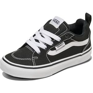 Vans Unisex Kid's Filmore Sneaker - Low Profile, Canvas, Black/White Vans Unisex Kid's Filmore Sneaker - Low Profile, Canvas, Black/White
