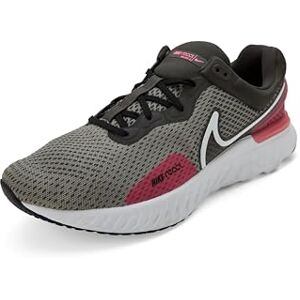 Nike Men's React Miler 3 Sneaker, Medium ASH/White-Hyper Pink-Black, 7 UK Nike Men's React Miler 3 Sneaker, Medium ASH/White-Hyper Pink-Black, 7 UK