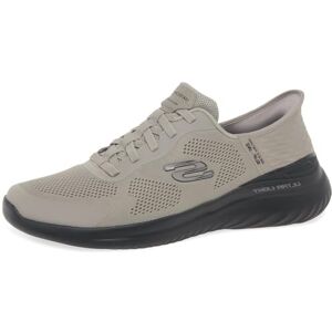 Skechers Men's Bounder 2.0 Emerged Slip-On Sneakers, Taupe Mesh/Synthetic/Black Trim, 7.5 UK Skechers Men's Bounder 2.0 Emerged Slip-On Sneakers, Taupe Mesh/Synthetic/Black Trim, 7.5 UK