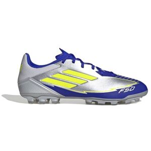 adidas Unisex F50 League Football Boots Artificial Ground, Silver met./Solar Yellow/Lucid Blue, 6 UK adidas Unisex F50 League Football Boots Artificial Ground, Silver met./Solar Yellow/Lucid Blue, 6 UK