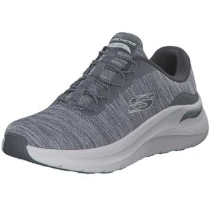 Skechers Men's Arch Fit 2.0 Upperhand Slip-On, Charcoal Mesh/Synthetic, 13 UK Skechers Men's Arch Fit 2.0 Upperhand Slip-On, Charcoal Mesh/Synthetic, 13 UK