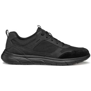 Geox Men's U Portello A Sneaker, Black, 8 UK Geox Men's U Portello A Sneaker, Black, 8 UK